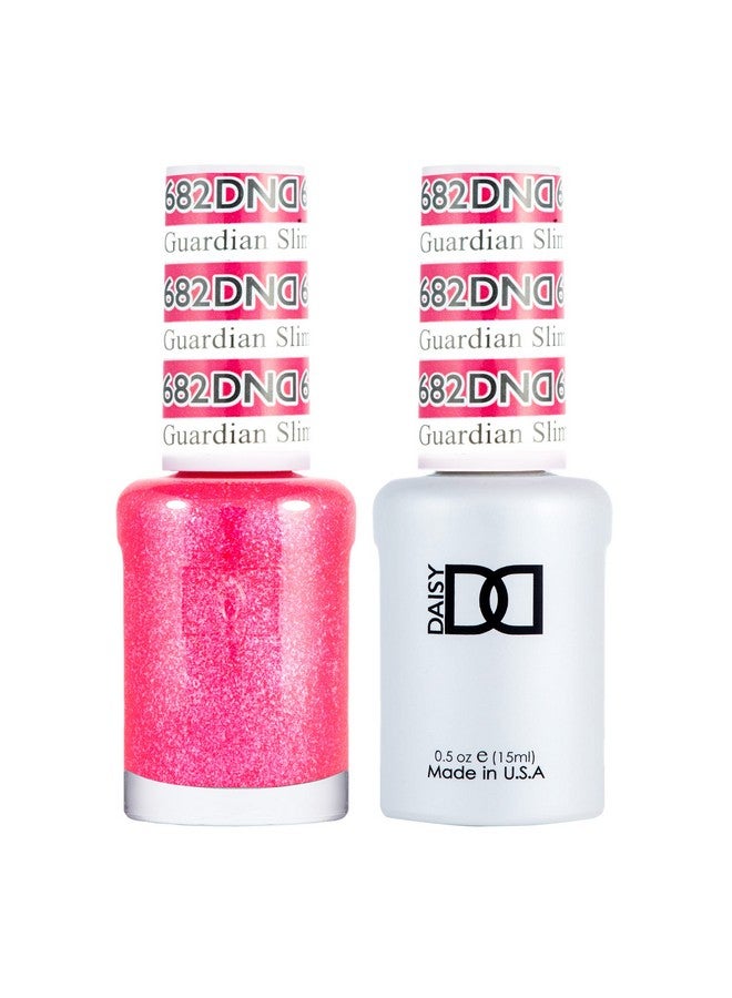 Dnd Gel Polish Set 1 Each Of Pink Gel Polish And Pink Nail Polish 682 Guardian Slimmer 0.5 Fl Oz