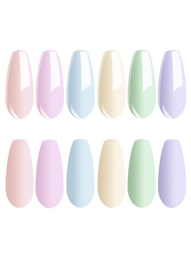 Pastel Gel Nail Polish Set Spring Summer Candy Color Gel Polish Soak Off Gel Polish Set Nail Lamp Required 8Ml Each Bottle Decorations Nail Art Gifts Box