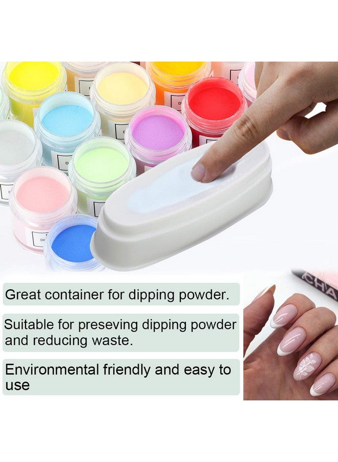 Dip Powder Tray French Nail Dip Tray Nail Dipping Powder Container Tray With Dip Powder Brush