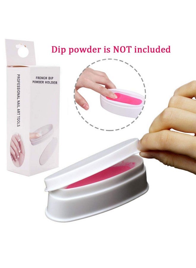 Dip Powder Tray French Nail Dip Tray Nail Dipping Powder Container Tray With Dip Powder Brush