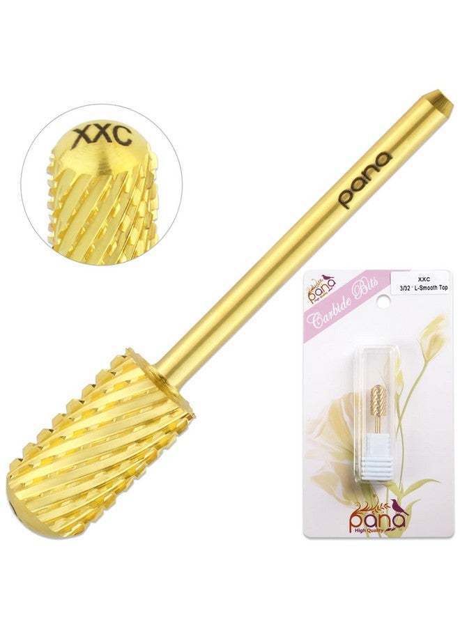 3/32 Safety Nail Carbide Smooth Round Top Large Barrel Grit Size (4Xc 3Xc 2Xc Xc C M F Xf) (Double Coarse (2Xc) Gold)