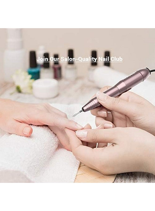 Portable Nail Drill Usb Electric File 20000 Rpm Adjustable Speed Direction Professional Manicure Pedicure E File Kit With 6 Bits 26 Sanding Bands For Acrylic Gel Polishing Buffing Shaping N14