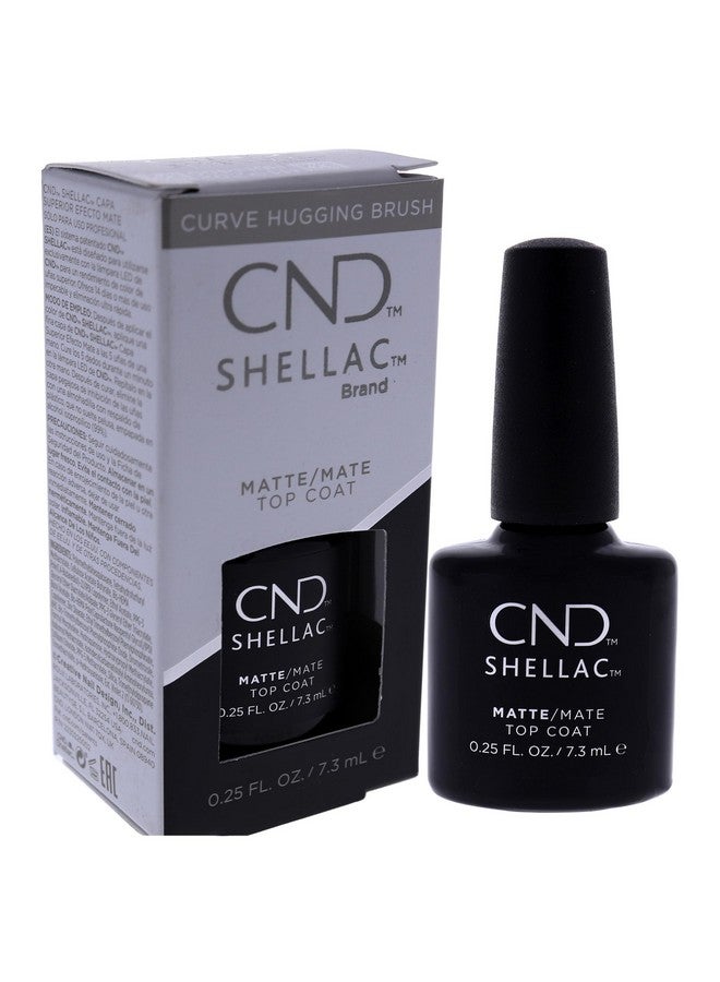 Shellac Gel Nail Polish Matte Finish Top Coat Scratch Resistant Final Step Longlasting Protective Wear With No Nail Damage 0.25 Fl Oz