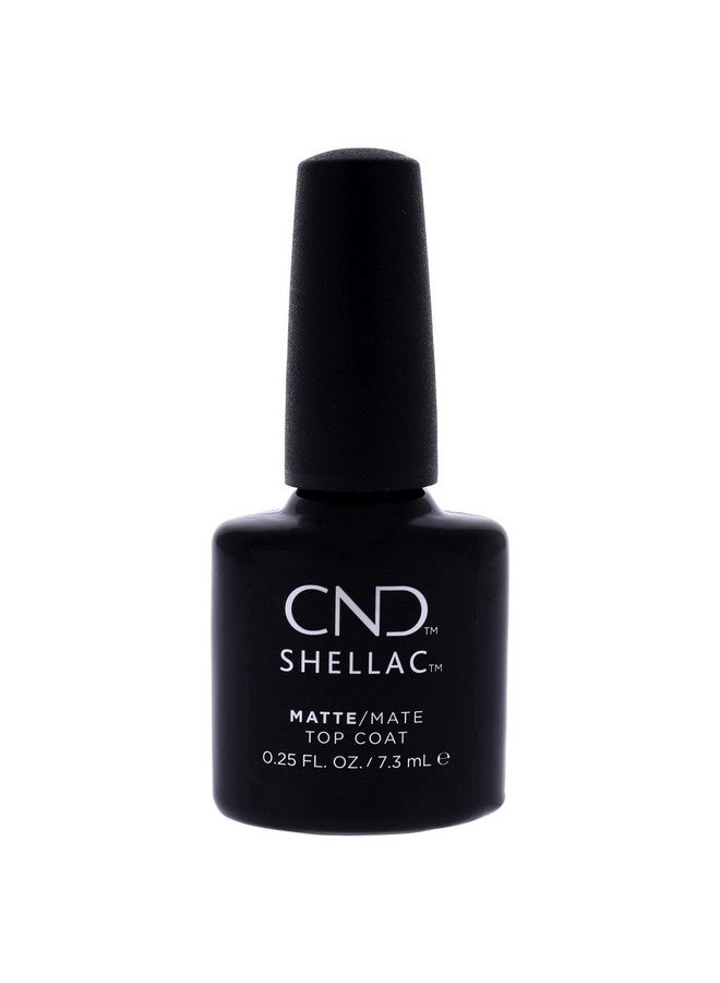 Shellac Gel Nail Polish Matte Finish Top Coat Scratch Resistant Final Step Longlasting Protective Wear With No Nail Damage 0.25 Fl Oz