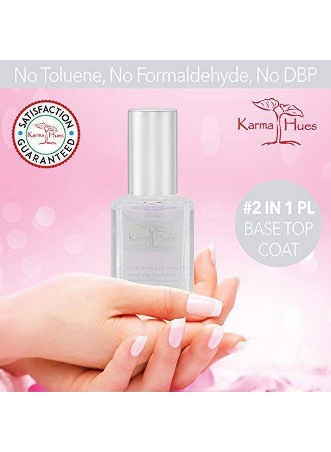 Natural Soybean Lavender Nail Polish Remover With Two In One Base Coat/Top Coat For Women Nontoxic Nail Treatment Vegan Crueltyfree