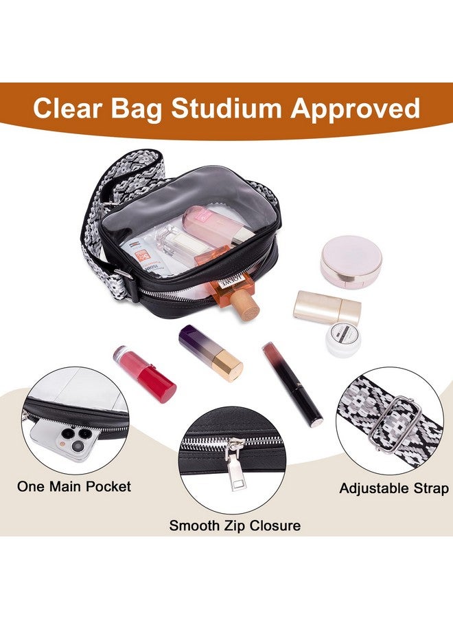 Clear Small Crossbody Bags For Women Trendy Tpu Shoulder Purse Wallet With Adjustable Strap
