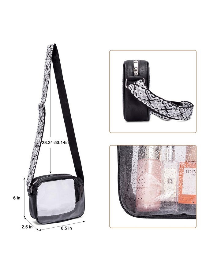Clear Small Crossbody Bags For Women Trendy Tpu Shoulder Purse Wallet With Adjustable Strap