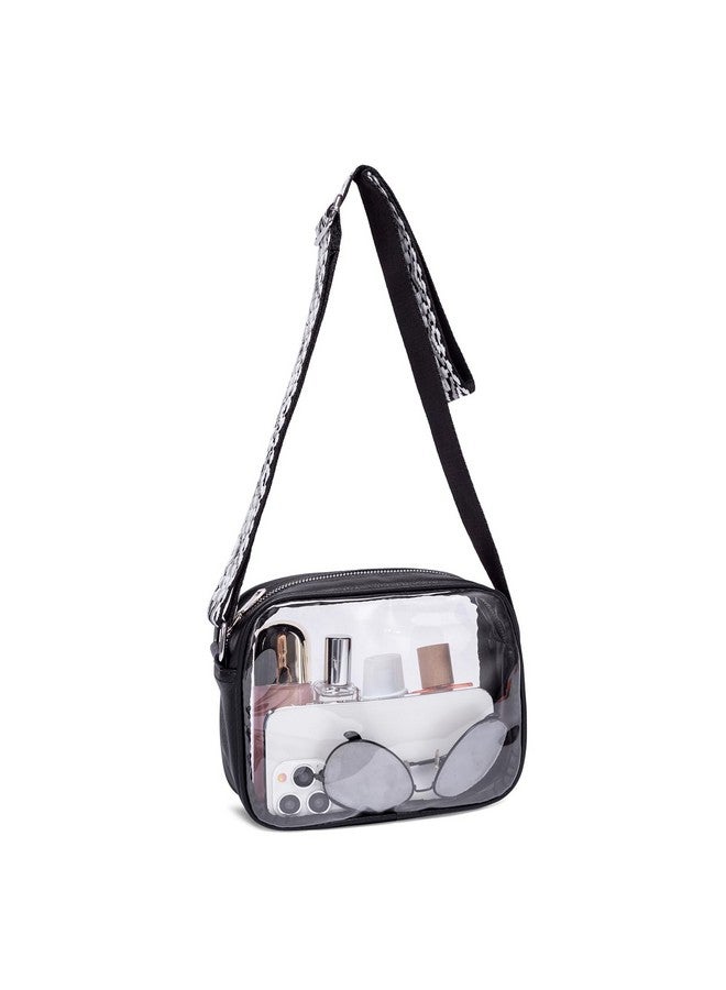 Clear Small Crossbody Bags For Women Trendy Tpu Shoulder Purse Wallet With Adjustable Strap