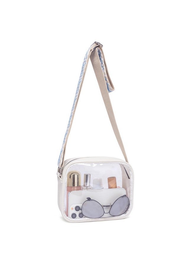 Clear Small Crossbody Bags For Women Trendy Tpu Shoulder Purse Wallet With Adjustable Strap