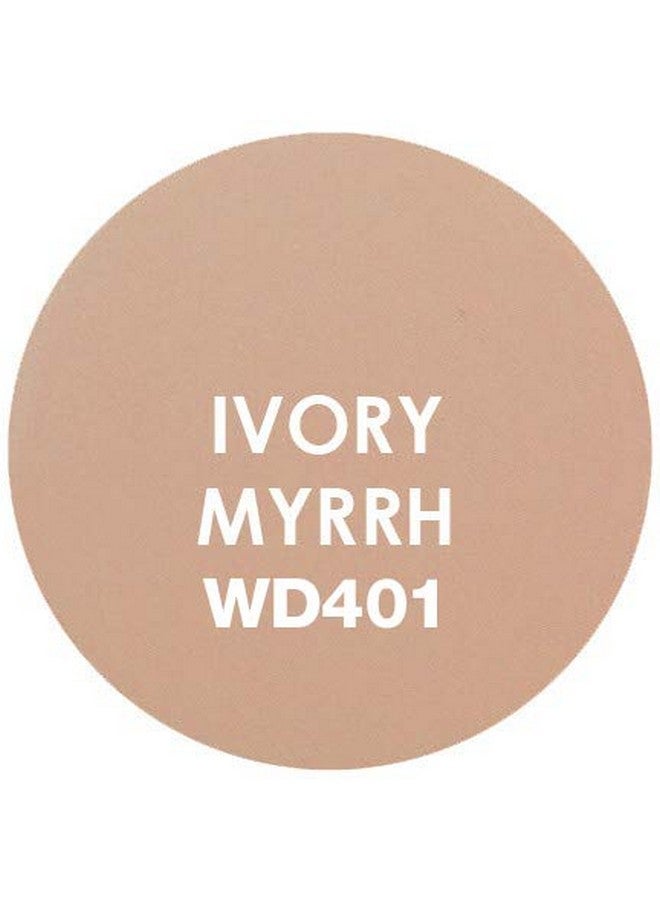 Dual Wet And Dry Foundation Refill Pan With Sponge Squalane Infused Apply Wet For Maximum Coverage Or Dry For Light Finishing And Touchup Minimize Fine Lines All Day Wear (Ivory Myrrh)