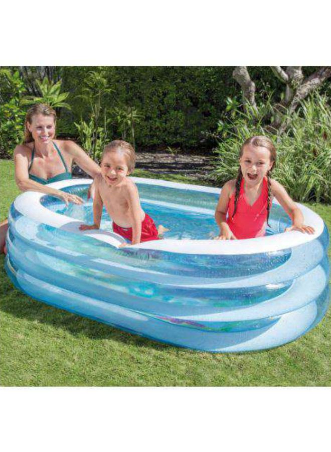 Oval Whale Fun Pool for Kid, Multicolor