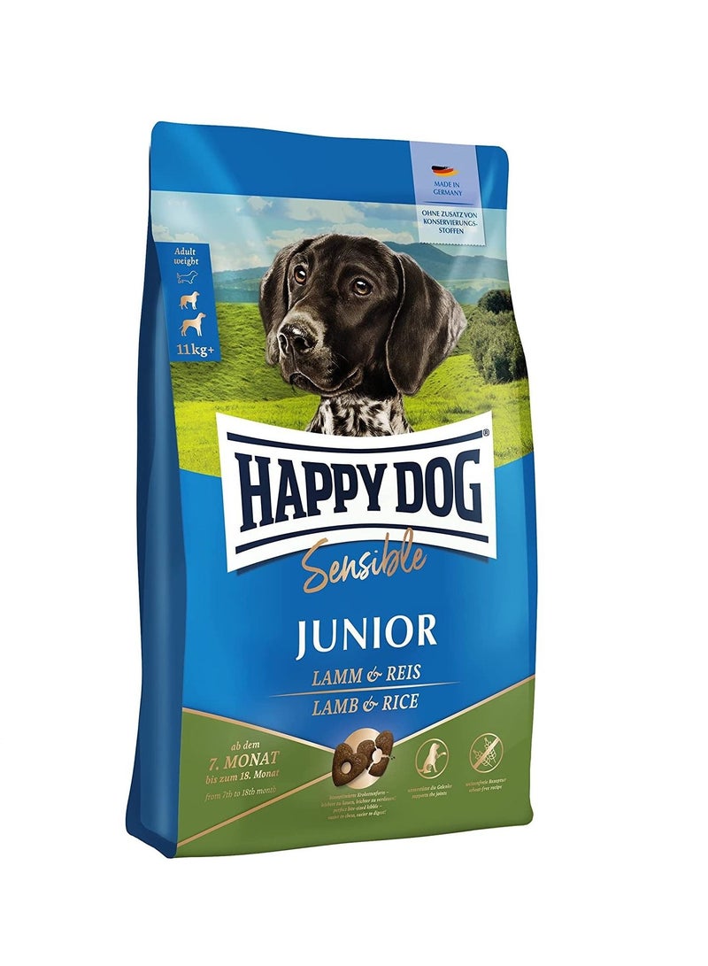 Happy Dog Sensible Junior Lamb & Rice Dogs Dry Food 10Kg