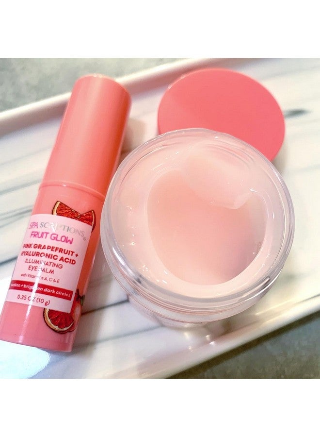 Fruit Glow Pink Grapefruit + Hyaluronic Acid Illuminating Eye Balm With Vitamins A C & E 0.35 Oz