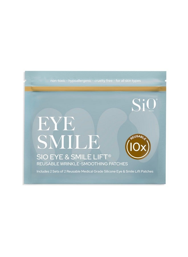 Beauty Eye And Smile Lift Antiwrinkle Patches 4 Week Supply Overnight Under Eye Mask Pads For Dark Circles Silicone Skin Treatment For Wrinkles