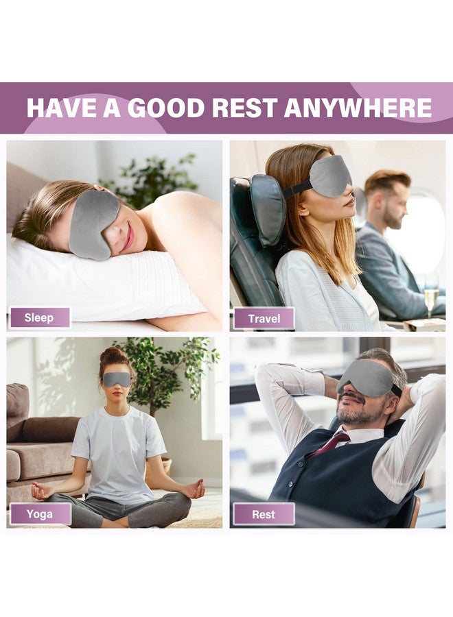 Weighted Eye Mask Warm Eye Compress For Dry Eyes Moist Heat Lavender Eye Mask Microwave Eye Mask For Stye Belpharitis Mgd (Gray)