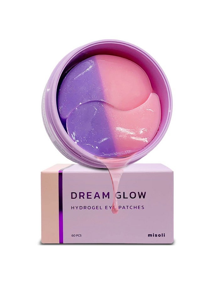 Dream Glow Under Eye Patches Antiaging Eye Treatment Gel Masks With Vegan Collagen & Bakuchiol Under Eye Masks For Dark Circles And Puffiness Under Eye Bags Wrinkle Care Men And Women