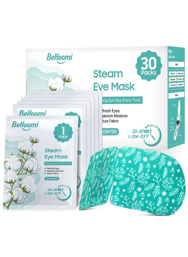 30Packs Steam Eye Mask For Sleeping Disposable Heated Eye Masks Self Heating Warm Compress For Eyes Sleep Mask For For Home Spa Office Travel Unscented