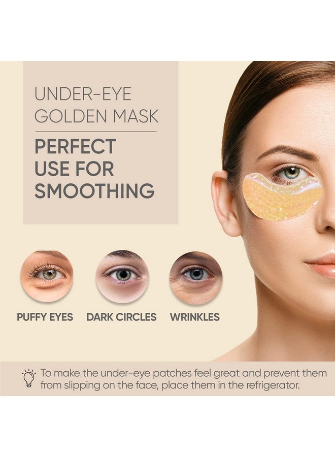 Under Eye Patches (28 Pairs) Under Eye Mask For Puffy Eyes Dark Circles Puffiness Bags And Wrinkles 7 Colors Crystal Gel 24K Gold Eye Mask Eye Treatment Skin Care Products