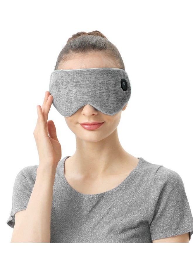 Cordless Heated Eye Mask Washable & Portable Professional Electric Warm Eye Compress For Relief Dry Eyes Stye Blepharitis Chalazion Eye Fatigue Or Mgd (Gray)