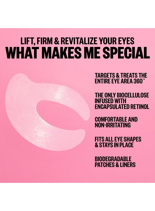 Retinol Eye Lift Patches To Lift Firm And Revitalize Tired Eyes 360° Coverage Targets Fine Lines & Wrinkles 5 Pack