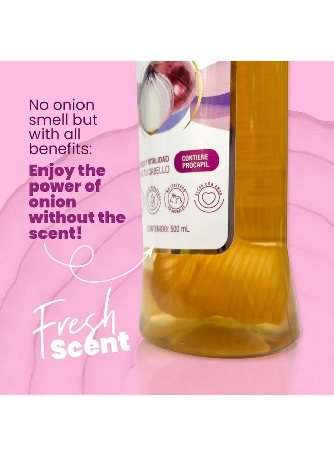 Kit Duo Onion Shampoo + Mini Travel Size Promotes Hair Growth Cleanses And Reduces Oiliness For All Hair Types Natural Extracts