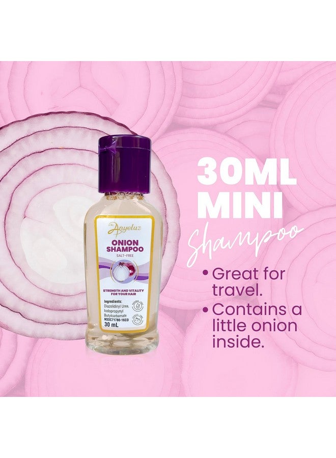Kit Duo Onion Shampoo + Mini Travel Size Promotes Hair Growth Cleanses And Reduces Oiliness For All Hair Types Natural Extracts