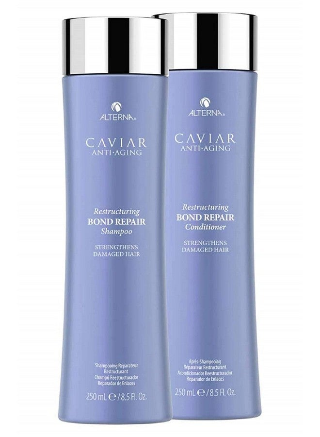 Caviar Antiaging Restructuring Bond Repair Shampoo/ Conditoner Set 8.5 Fl Oz (Pack Of 2)