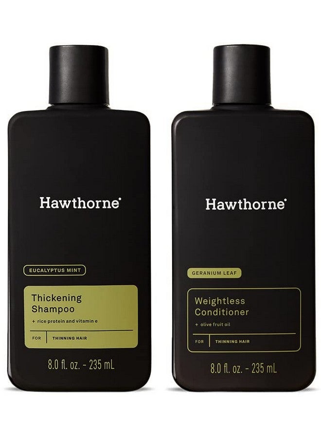 Men'S Thickening Shampoo And Conditioner Hair Set. Includes Thickening Shampoo And Weightless Conditioner. 8 Fl Oz Each.