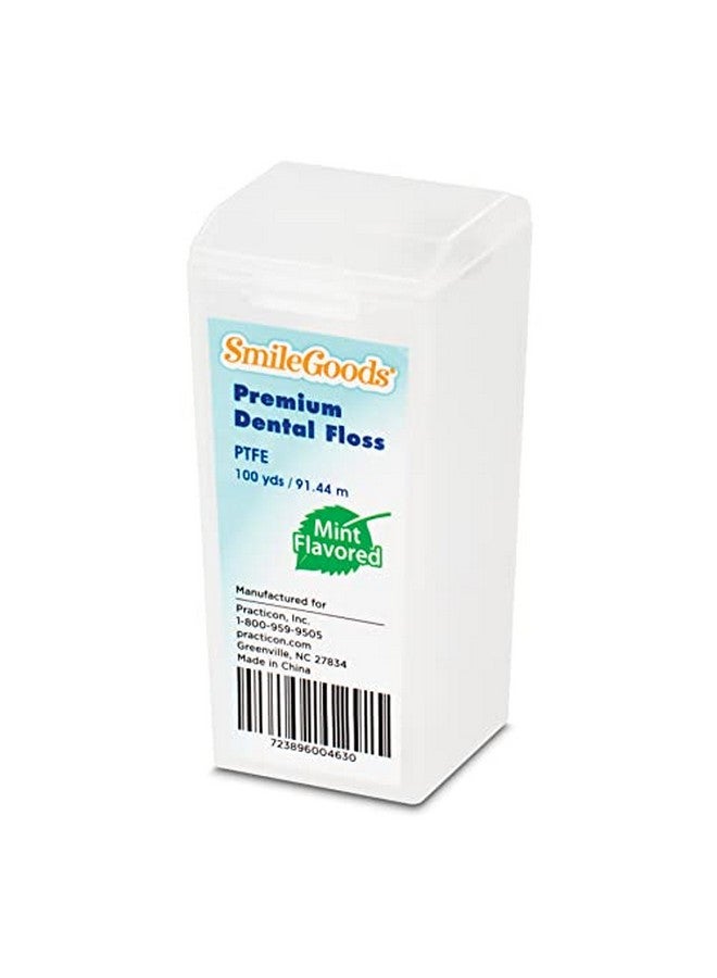 Smilegoods Premium Ptfe Dental Floss 100 Yards Mint Flavored