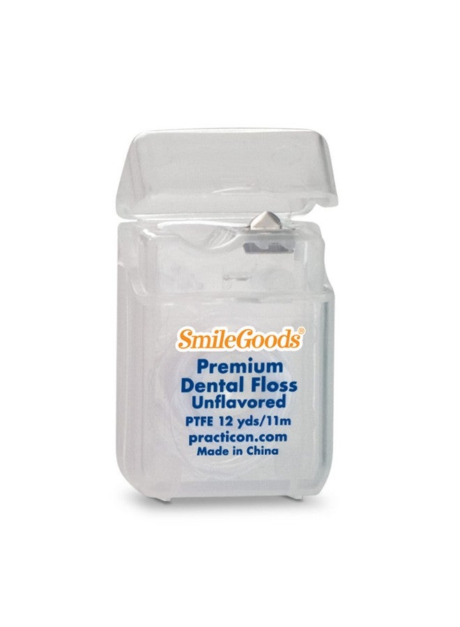 Smilegoods Premium Ptfe Dental Floss 12 Yds Unflavored Bulk Pack Of 72