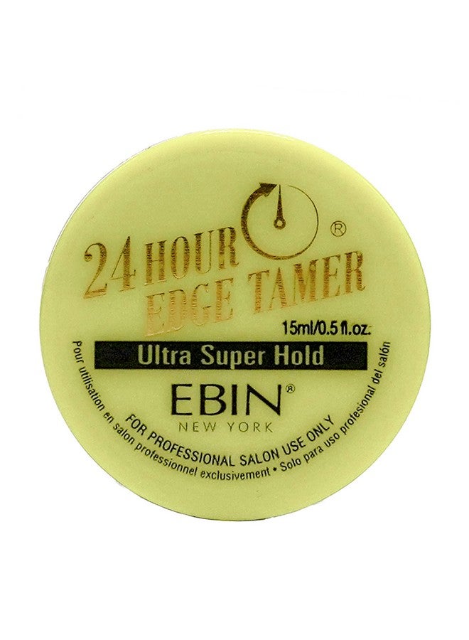 24 Hour Edge Tamer Ultra Super Hold 0.5 Oz No Flaking No White Residue Shine And Smooth Texture With Argan Oil And Castor Oil