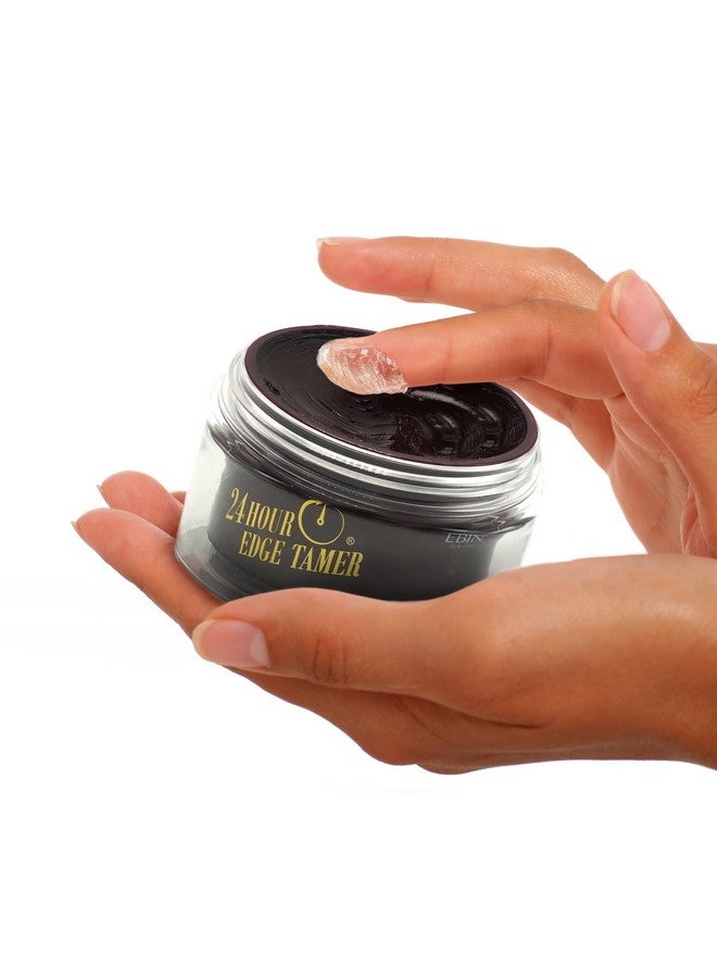 24 Hour Edge Tamer Ultra Super Hold 0.5 Oz No Flaking No White Residue Shine And Smooth Texture With Argan Oil And Castor Oil