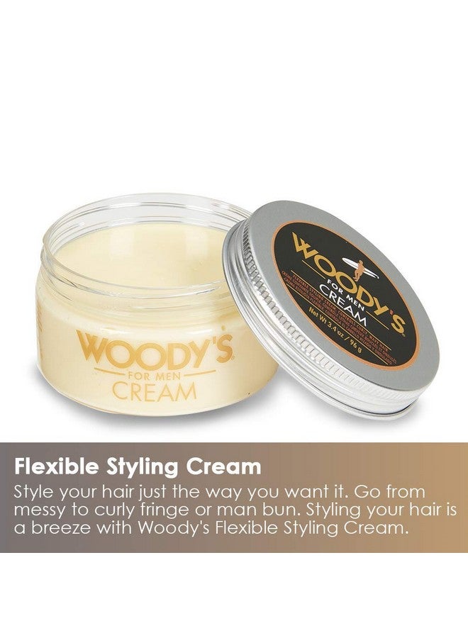 Styling Cream For Men Flexible Styling Cream Controls Curly And Wavy Hair 3.4 Oz. 2Pack