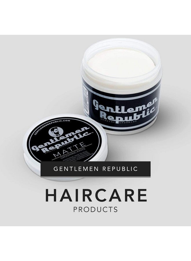 Gentlemen Republic 8Oz Matte Paste Waterbased Professional Formula With Superior Hold And Matte Finish For A Natural Look Made In The Usa