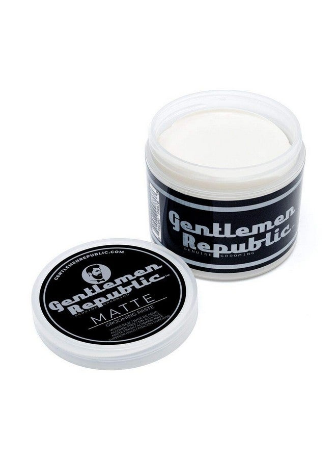 Gentlemen Republic 8Oz Matte Paste Waterbased Professional Formula With Superior Hold And Matte Finish For A Natural Look Made In The Usa