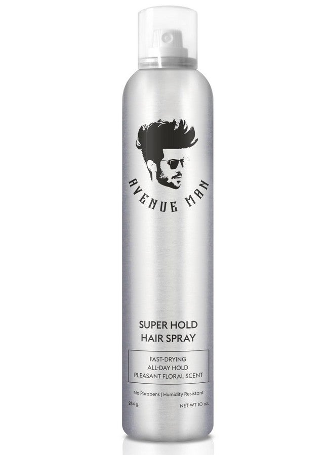 Super Hold Hairspray (10 Oz) Hair Products For Men Super Strong Hold & Fast Drying Hair Spray For All Hair Types Parabenfree