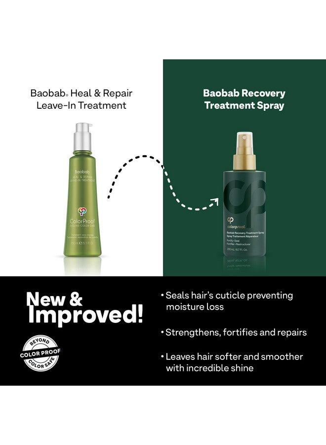 Baobab Recovery Treatment Spray 6.7Oz For Damaged Colortreated Hair Strengthens & Repairs Smooths & Protects Sulfatefree Vegan