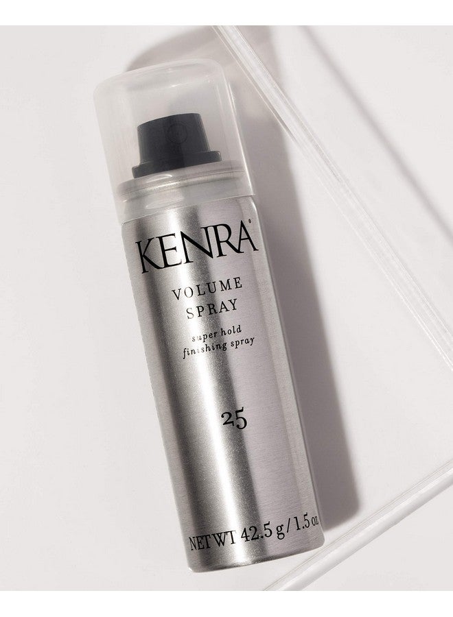 Kenra Volume Spray 25 50% Super Hold Finishing & Styling Hairspray Flakefree & Fastdrying Wind & Humidity Resistance All Hair Types Travel 1.5 Oz