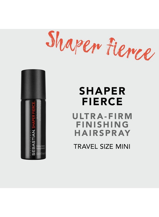 Professional Shaper Fierce Ultrafirm Finishing Hairspray For Medium To Heavy Textures Travel Size Mini Hairspray 1.5 Oz