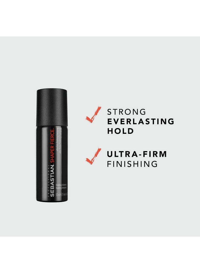 Professional Shaper Fierce Ultrafirm Finishing Hairspray For Medium To Heavy Textures Travel Size Mini Hairspray 1.5 Oz