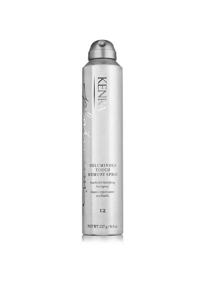 Kenra Platinum Voluminous Touch Memory Spray 12 Bodifying Fullness Hairspray Lasting Sytle Memory For 96 Hours Soft Touchable Volume All Hair Types 8 Oz