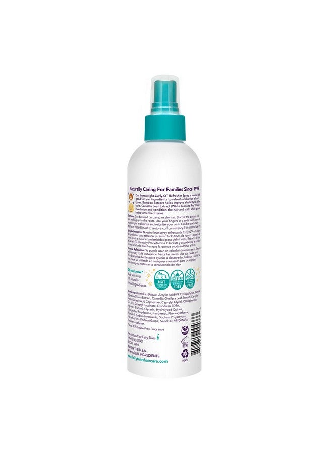 Curlyq Curl Refresher Spray For Curly Hair Kids Lightweight Curl Spray Define Curls Add Bounce And Reduce Frizz 8Oz