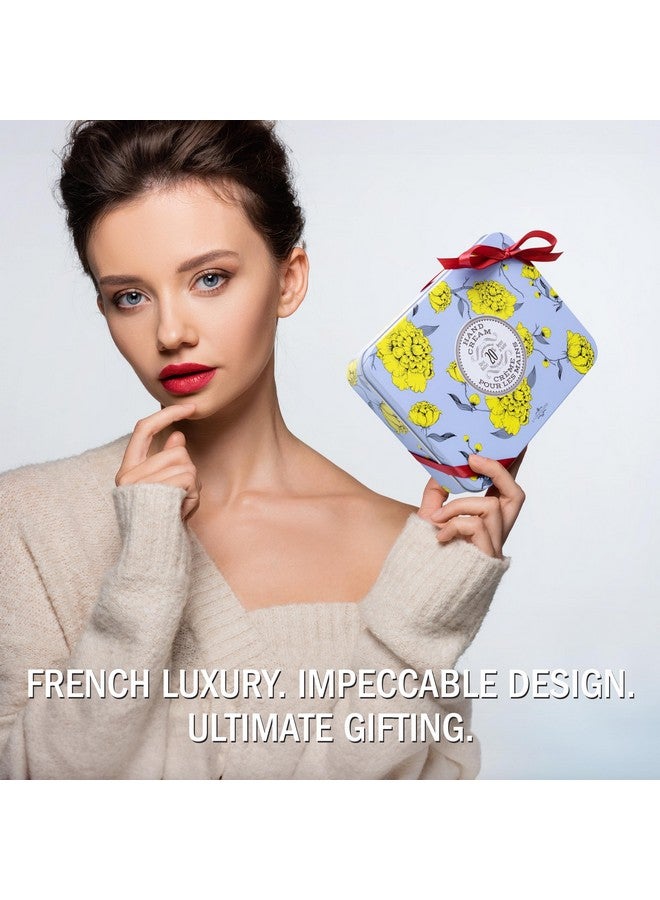 Hand Cream Trio Tin Mothers Day Gift Set Natural Hand Lotion Made In France With 20% Organic Shea Butter Nourishing (Lavender Lychee Bilberry & Lemon Verbena) 3 X 1 Fl Oz