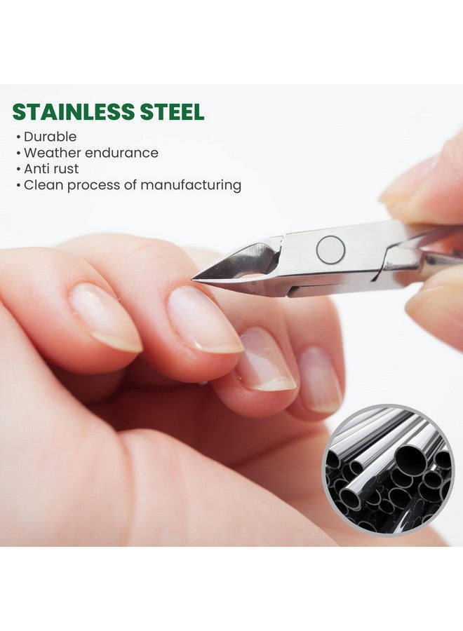 Cuticle Nipper D04 Jaw 14 Stainless Steel Durable And Sharp Ergonomic Design Grey Plated Ideal For Salons And Home Use