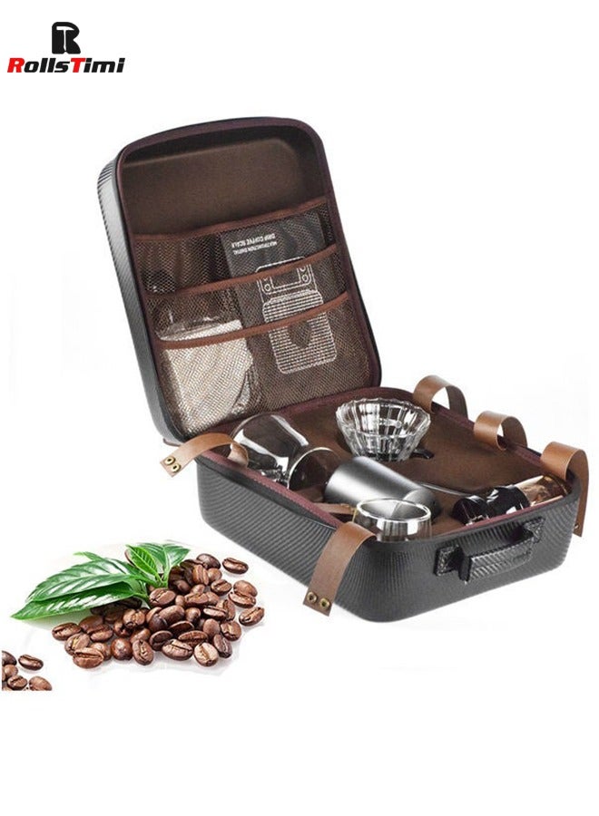V60 Pour Over Coffee Maker Set Coffee Kettle Scale, Coffee Dripper All in 1 Traveling Camping Manual Coffee Kit Coffee Gift Set