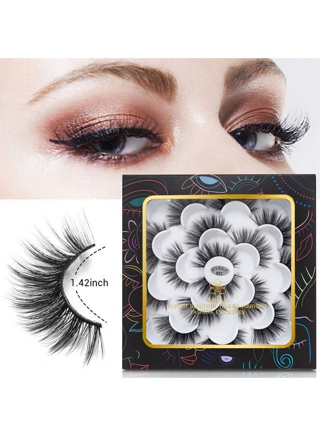 Lashes Mink Eyelashes False Eyelashes 10 Pairs 6D Faux Mink Lashes Pack Eye Lashes Cat Eye Lashes Fluffy Eyelashes Fake Lashes Reusable False Eyelashes Wispy 15Mm