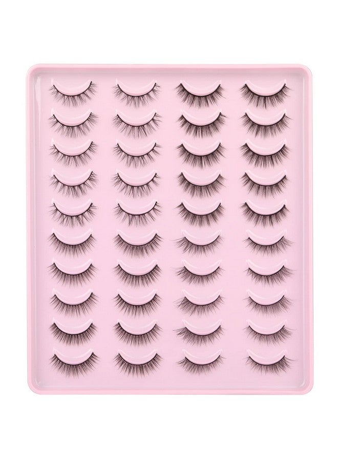 Natural Lashes Wispy Faux Mink Eyelashes Natural Look 4 Style Kiromiro False Lashes 3D Fluffy Strip Lashes Pack