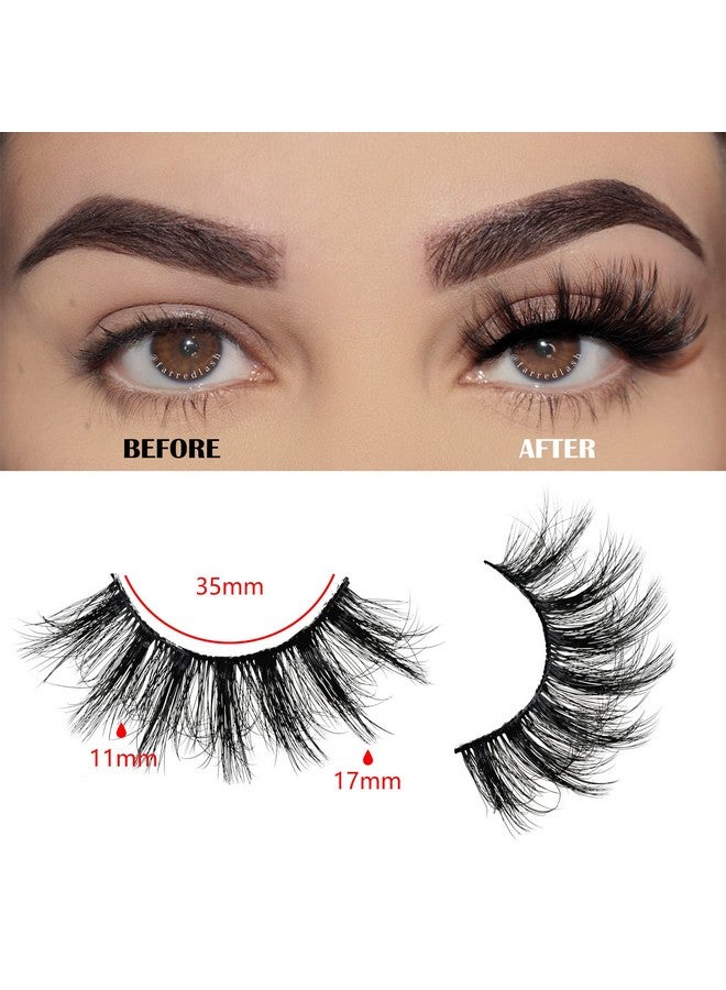 Fluffy Eyelashes 8D Faux Mink Lashes Natural Look Lash Short Fake False Eyelash 10 Pairs (Z041117Mm)