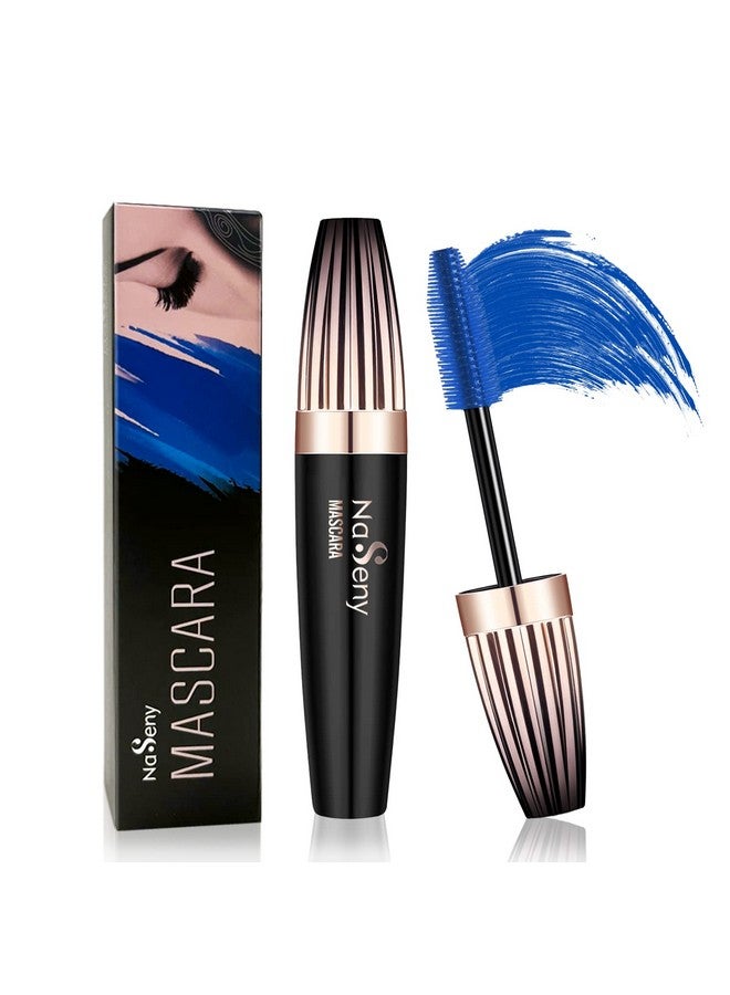 Blue Mascara For Lashes Waterproof Mascara Volume And Length 4D Silk Fiber Mascara Lengthening And Thickeningthrive Mascara Lash Extensions 5X Longersmudgeproof Long Lasting Hypoallergenic