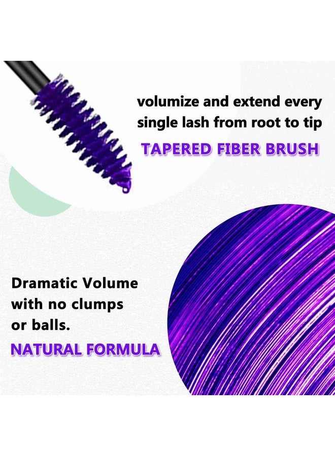 Purple Mascara For Eyelashes Waterproof Volume Length Voluminous Natural Hypoallergenic Colored Best Benefit Volumizing Lengthening Curling Defining Washable Purple Lashes Eyelashes Mascara